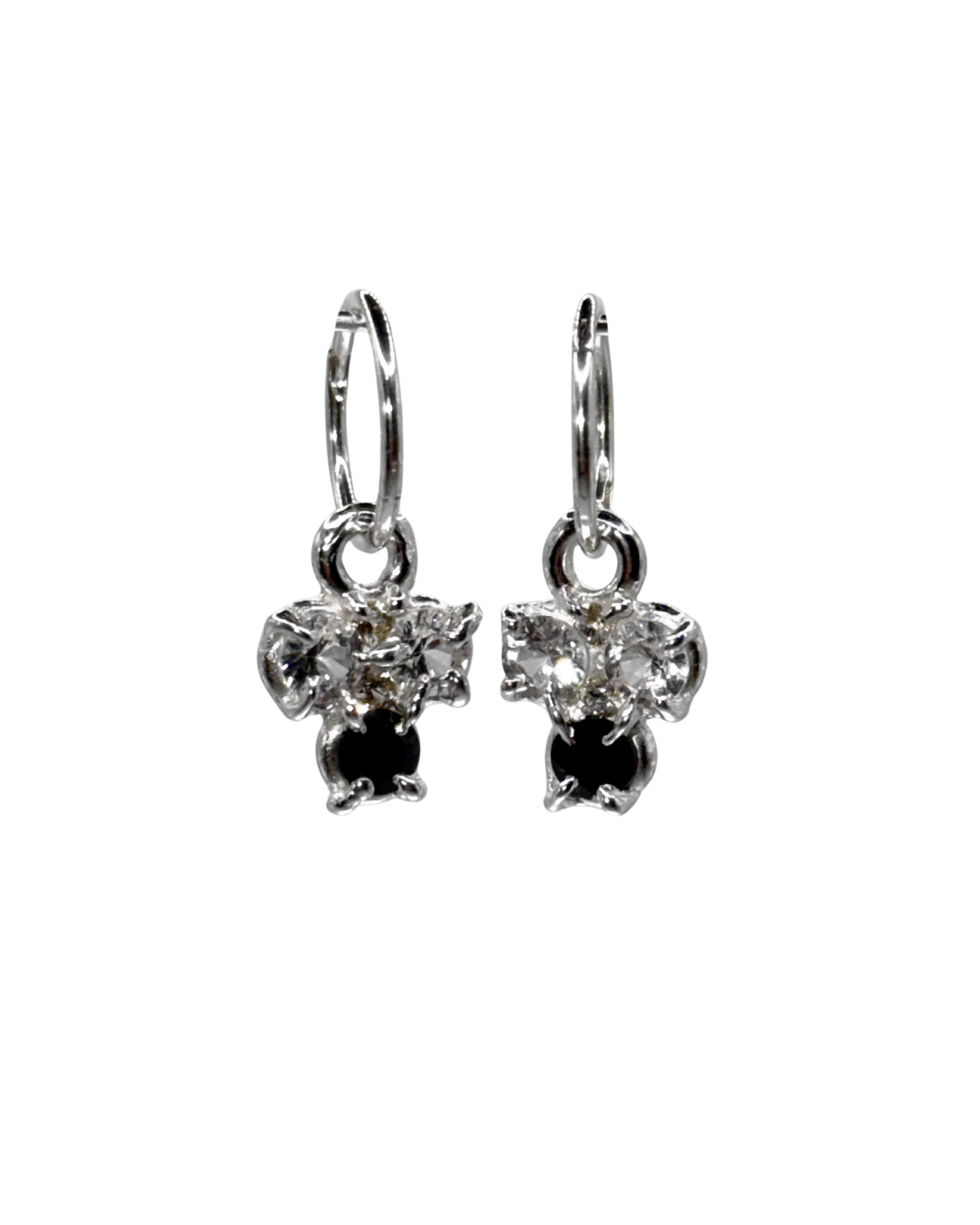 Orchid Earrings - White/Black